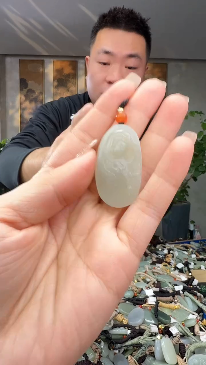 颈饰未镶嵌和田玉拍一发一多样性发货