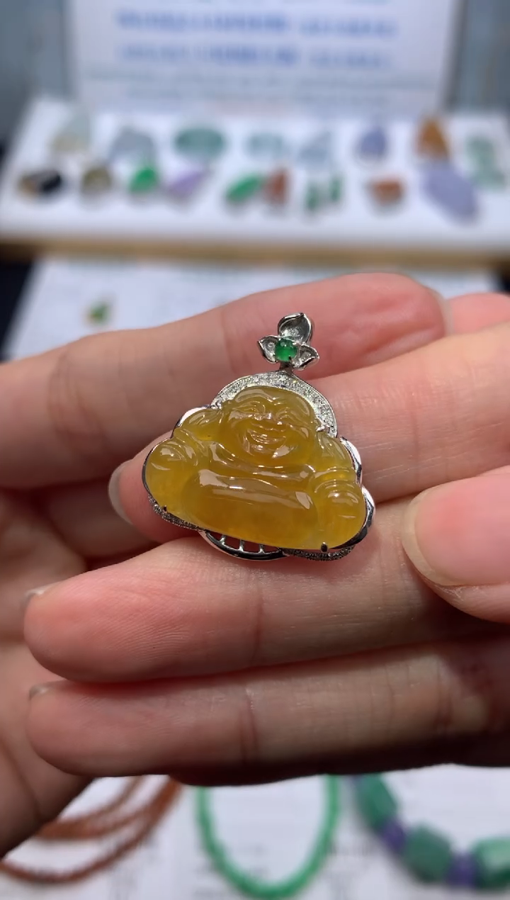 【闪购商品】定制翡翠18K金镶嵌模式推广期24小时鉴赏期