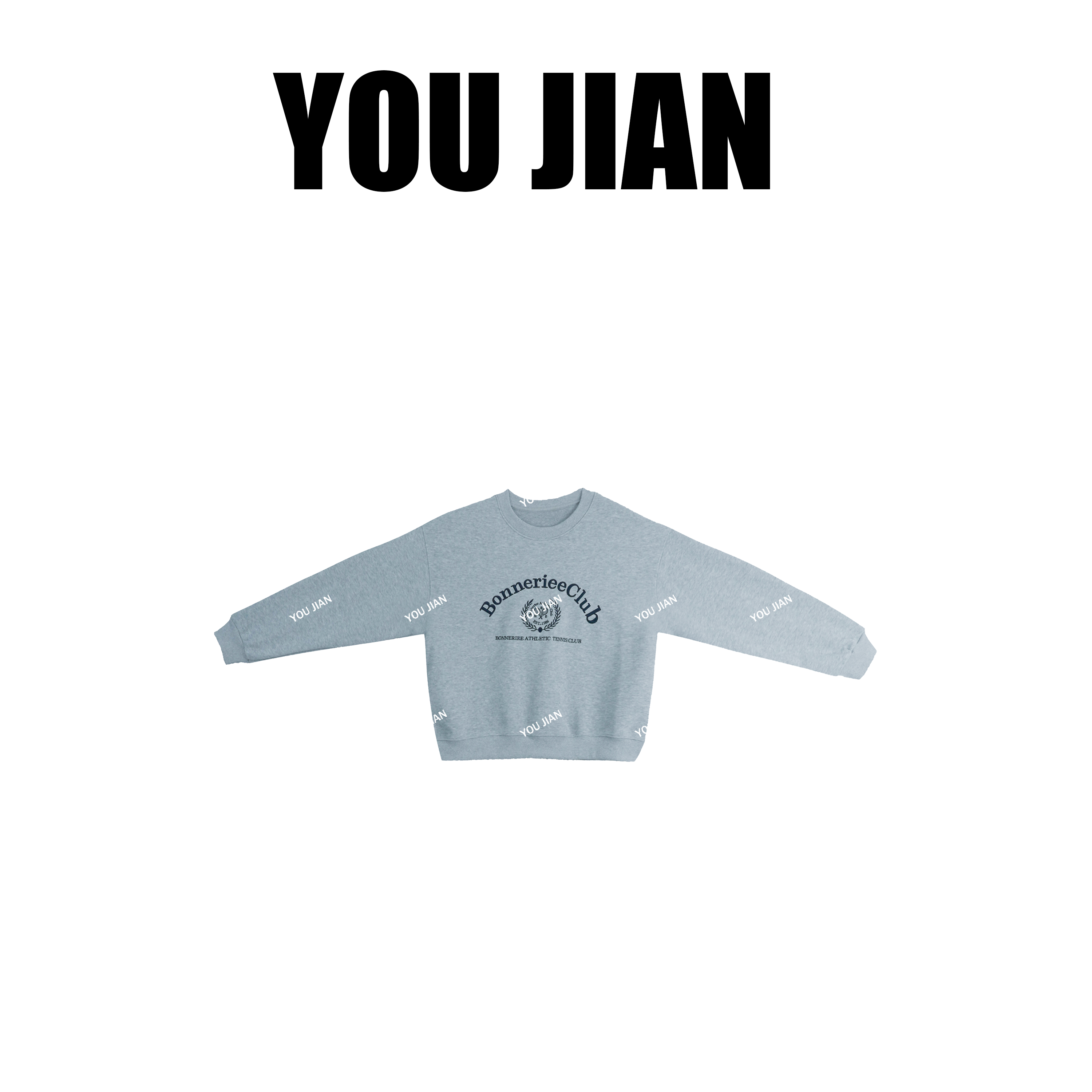 极简主义～韩系原创设计感刺绣廓形卫衣