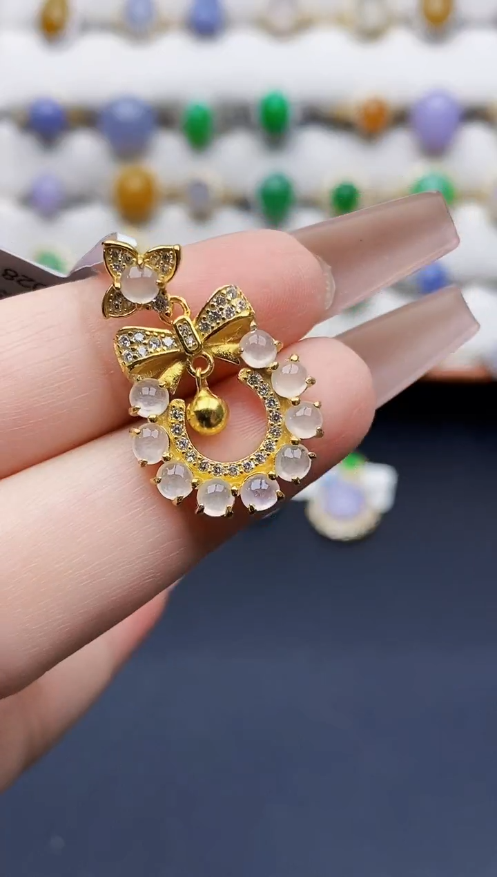 银S925镶嵌戒指翡翠1663