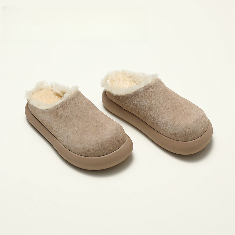 (300-330)纯色休闲风棉靴/毛靴复古港风棉鞋雪地靴冬季休闲