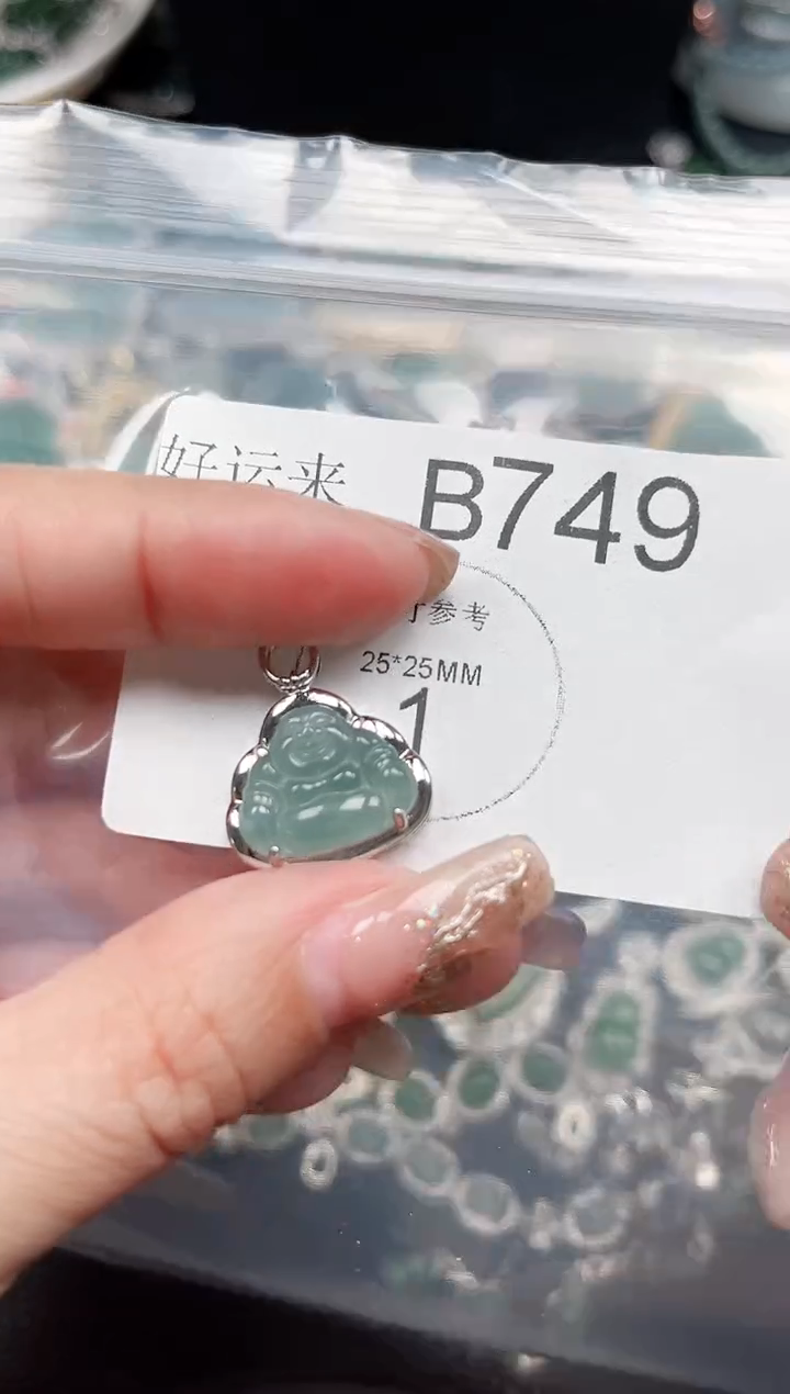 【闪购商品】翡翠颈饰未镶嵌749送皮绳