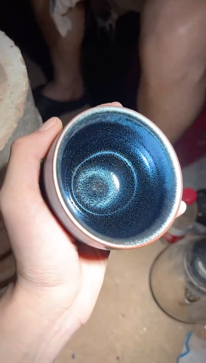 茶盏蓝麒麟建窑建盏主人杯