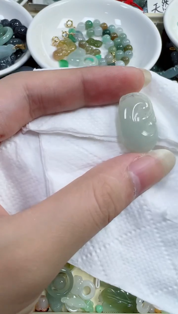翡翠裸石243号链接，A货翡翠
