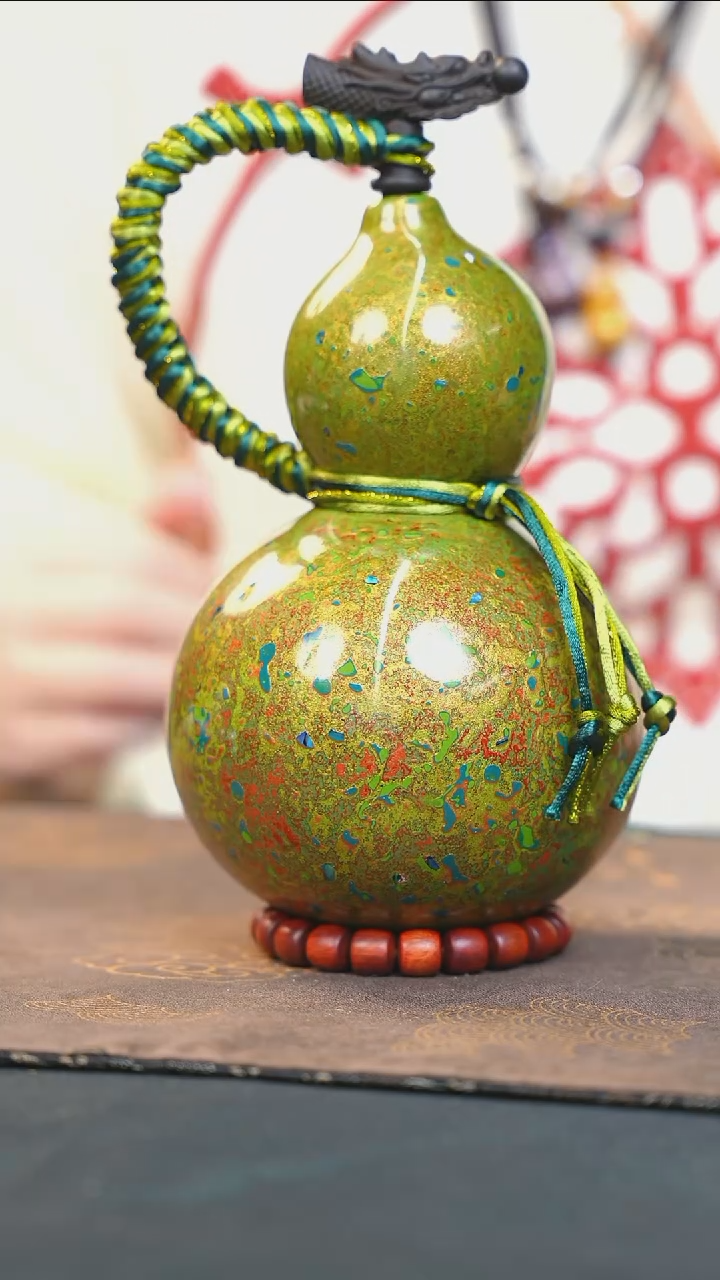 【闪购商品】DD205漆艺酒葫芦不包手串及旋转底座