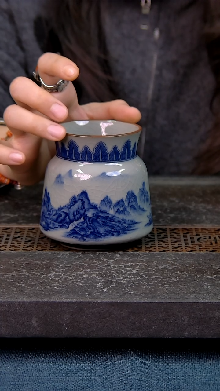 简装家用款件套 老陶泥开片纹陶瓷茶具