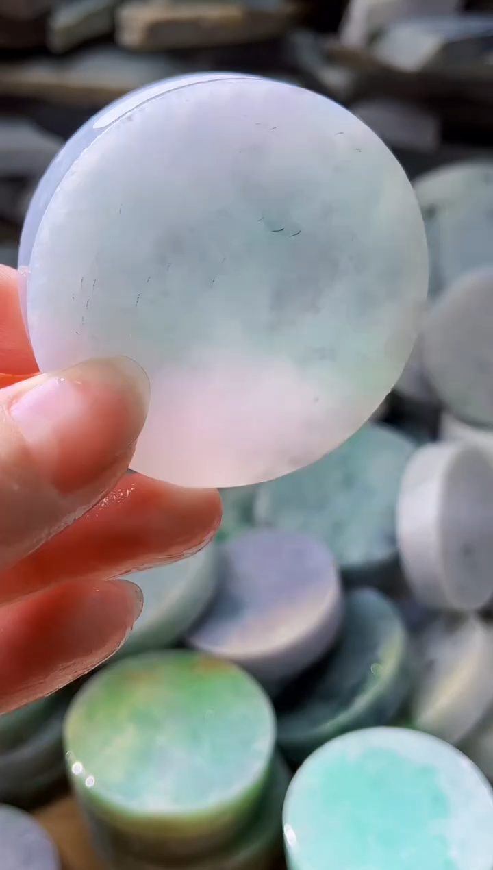 裸石翡翠天然翡翠A货古 南 073