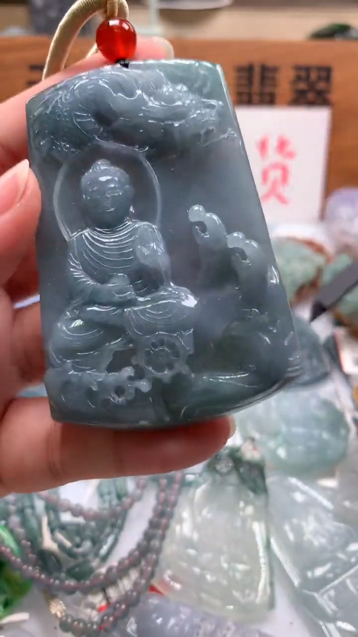 【闪购商品】翡翠颈饰未镶嵌保真天然A货翡翠