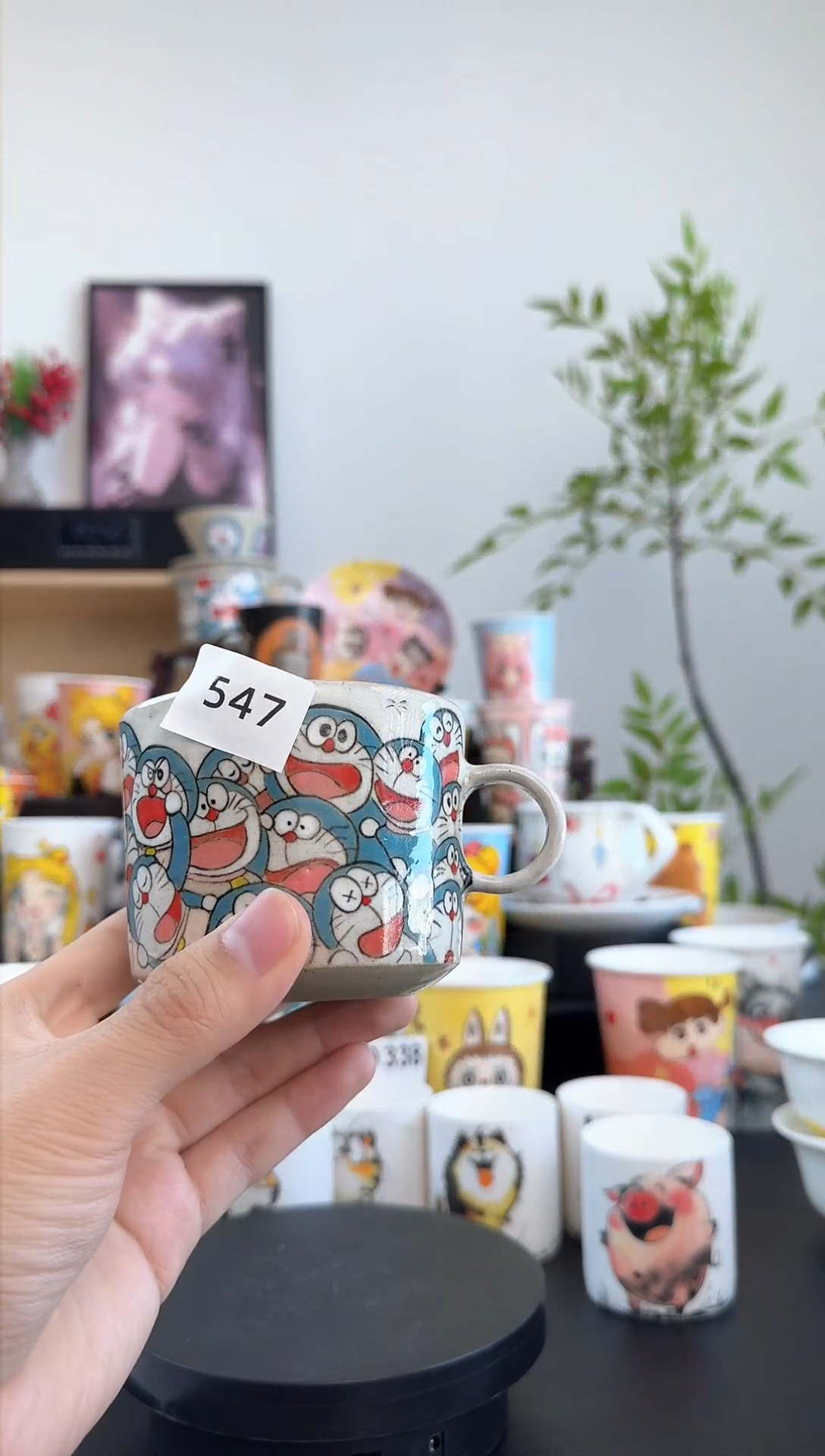 【闪购商品】摆件手工手绘陶瓷小杯杯
