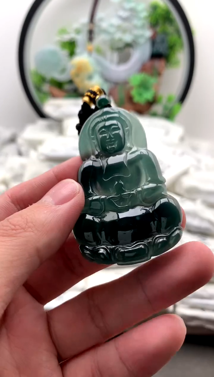 【闪购商品】翡翠颈饰未镶嵌观音