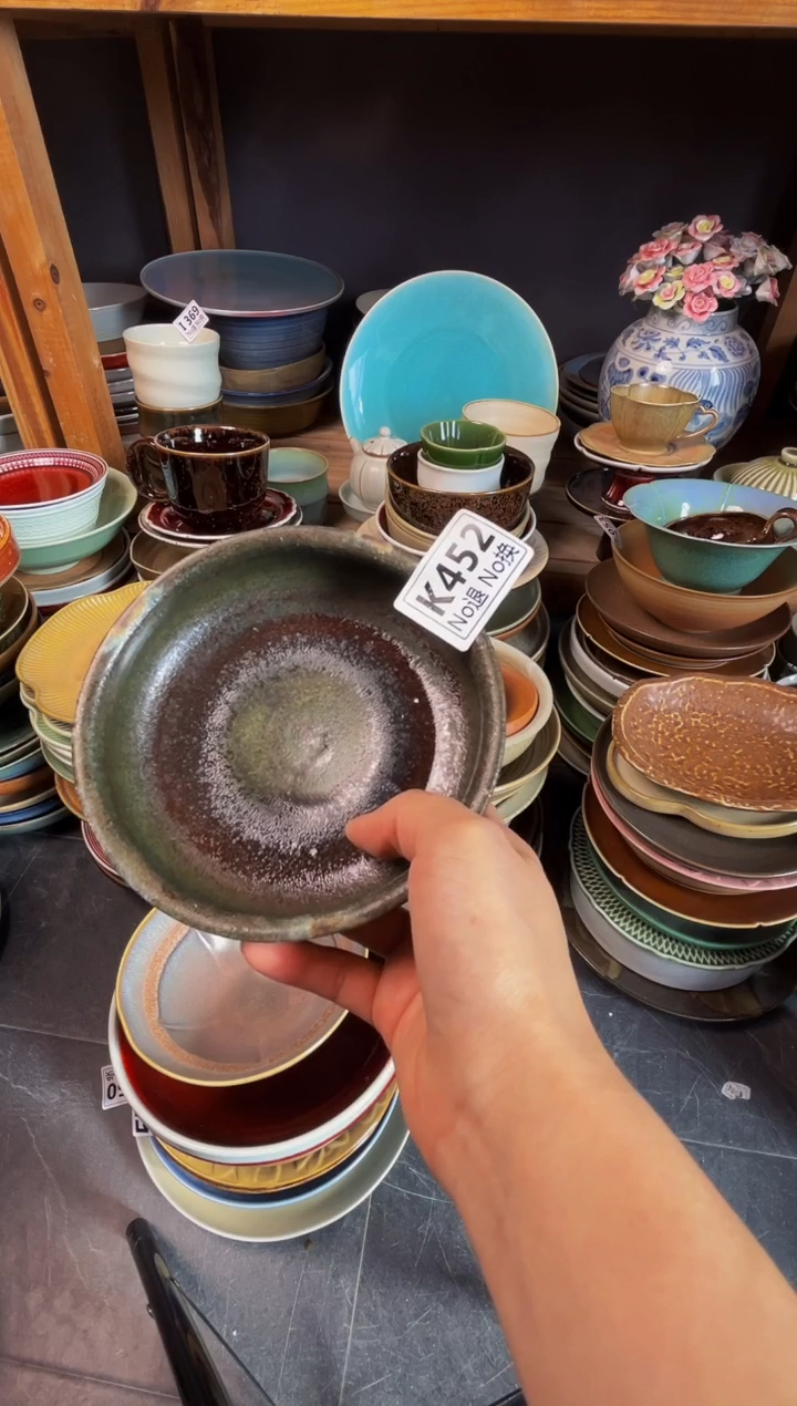 瓷片珍**姐k452玻化手工钵