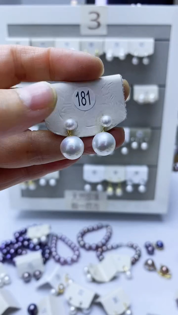 【闪购商品】淡水珍珠耳饰银S925镶嵌181