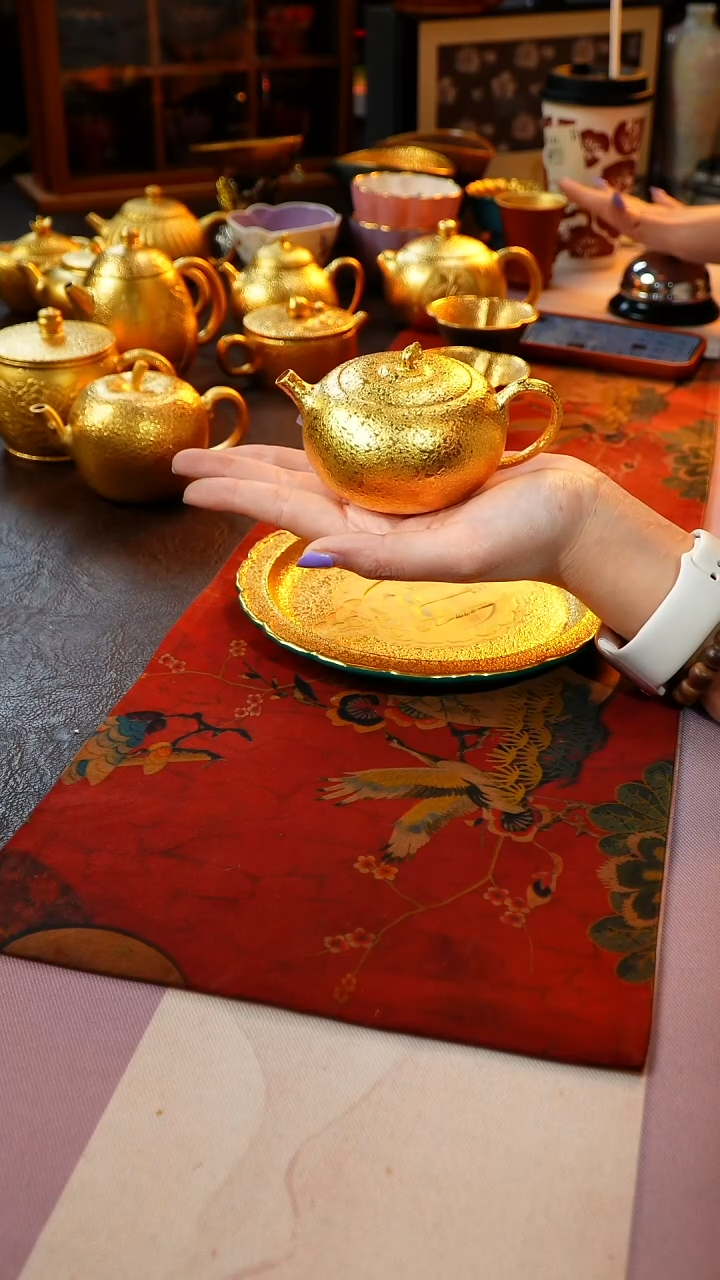 茶杯紫砂【宜景窑系列】金壶