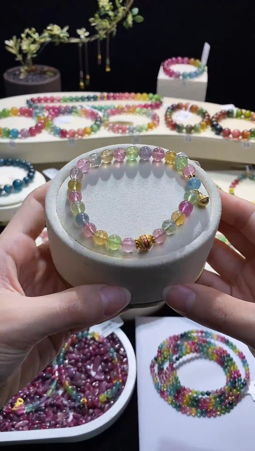 【闪购商品】碧玺手链未镶嵌13号diy款多样性发一