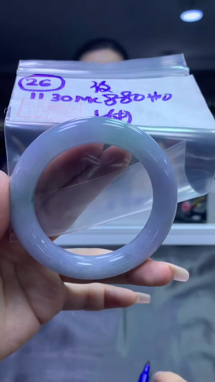 未镶嵌定制翡翠26圆条56纹+880元+拍一发一