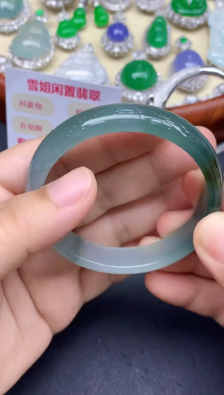 未镶嵌手镯翡翠384-中国好珍宝