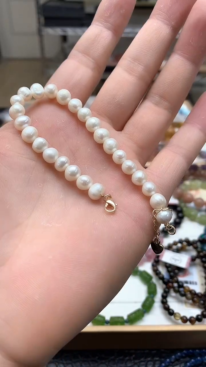 【闪购商品】淡水珍珠手绳未镶嵌手链9