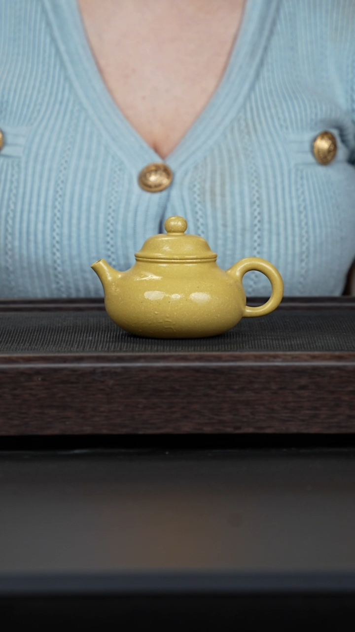 【闪购商品】紫砂茶壶梨皮本绿容天