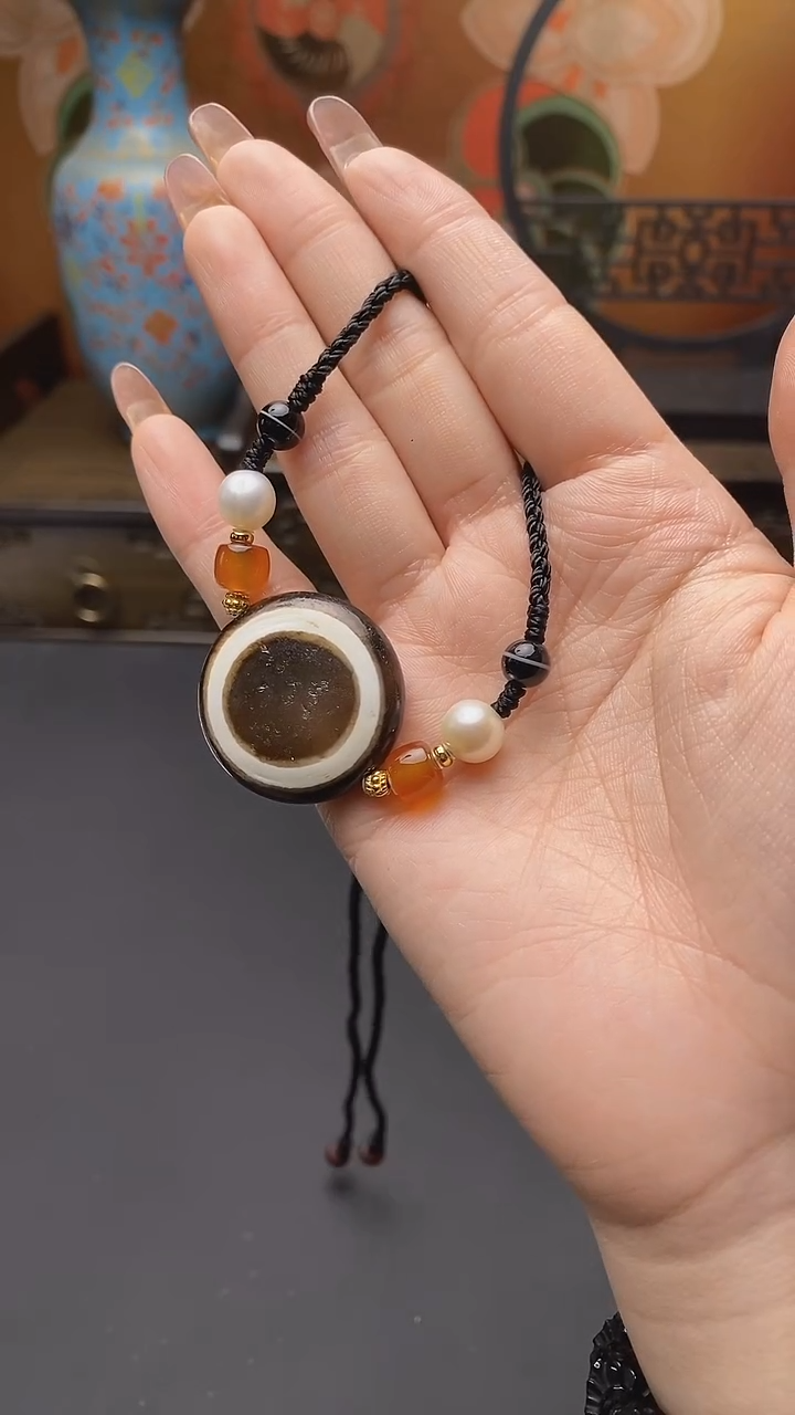 【闪购商品】玛瑙/玉髓颈饰未镶嵌板眼锁骨链