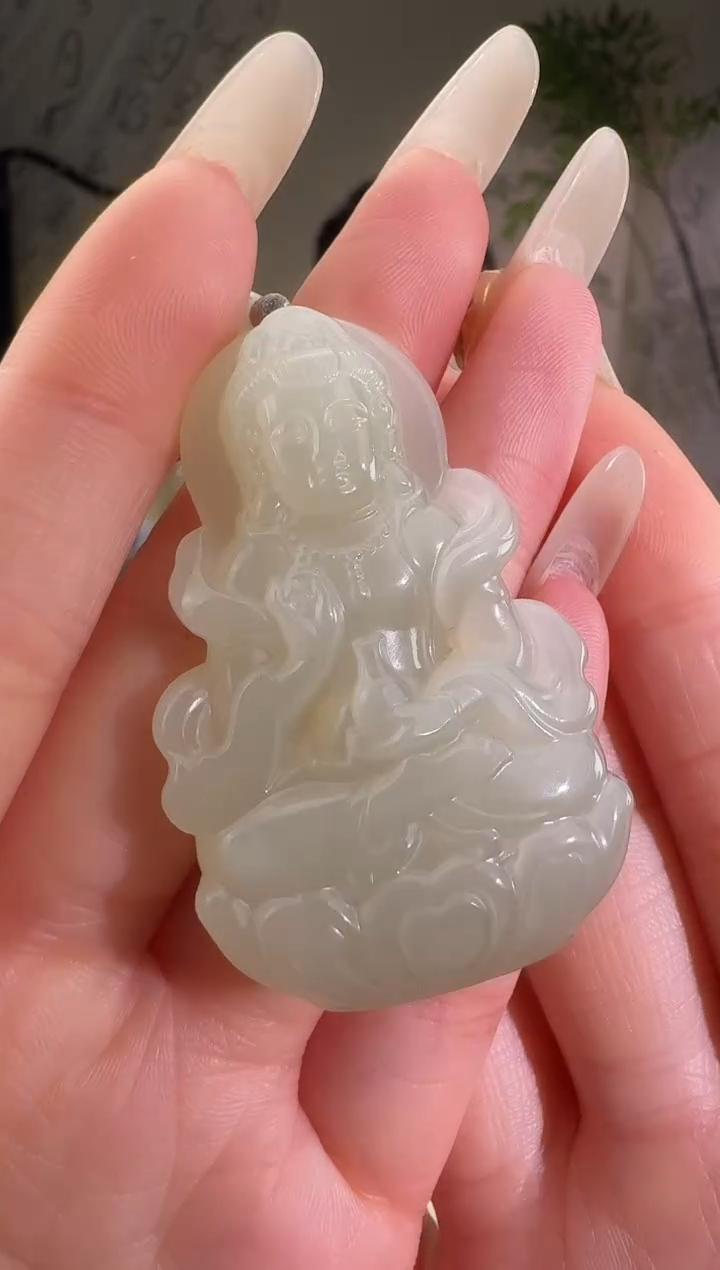 和田玉未镶嵌颈饰观音 多样性发