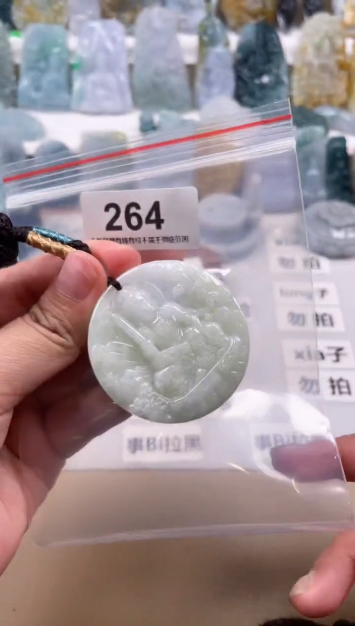 【闪购商品】翡翠颈饰未镶嵌天然缅甸A货翡翠264