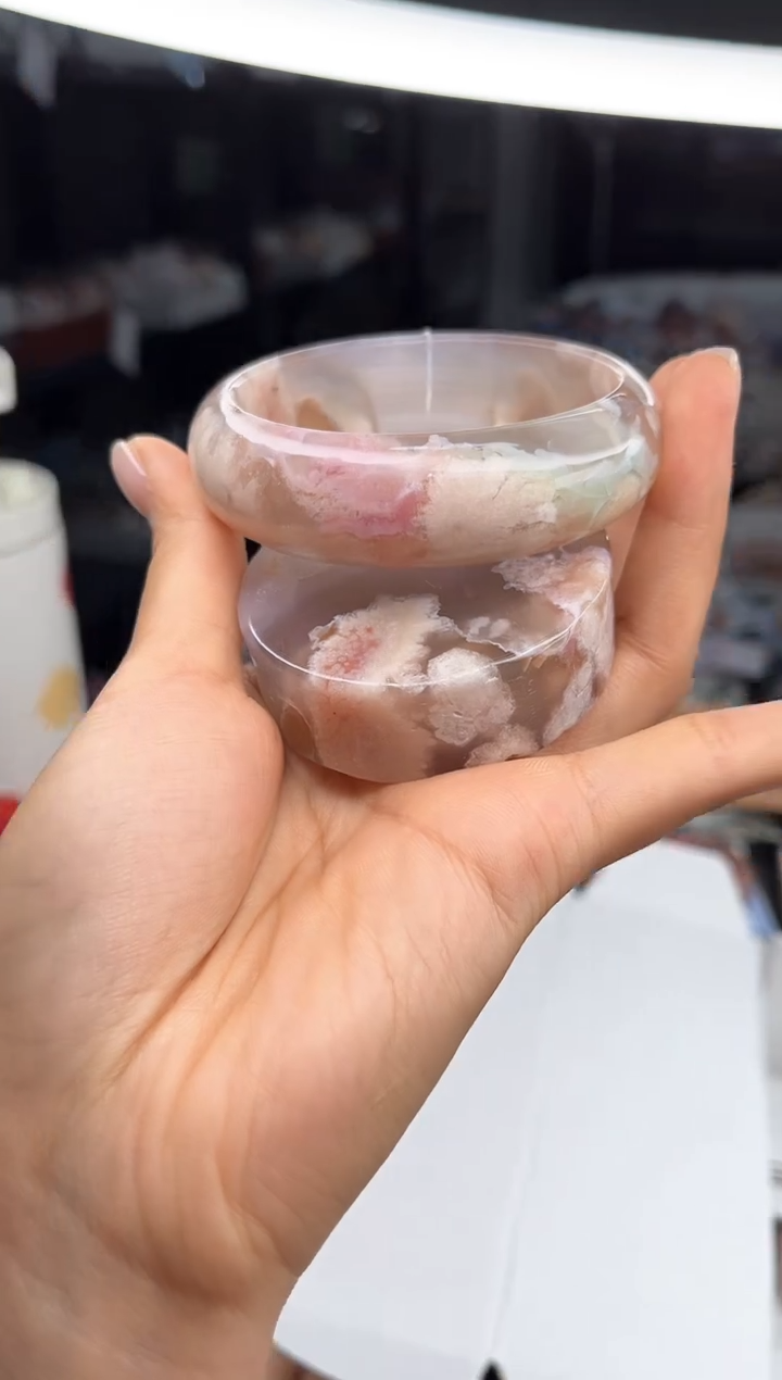 石英质玉手镯未镶嵌61圈口（赠送镯心）6541659