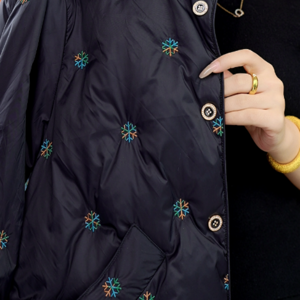 2025杭州原版正品保暖气质减龄修身羽绒服ZF-R073-XGBLZ