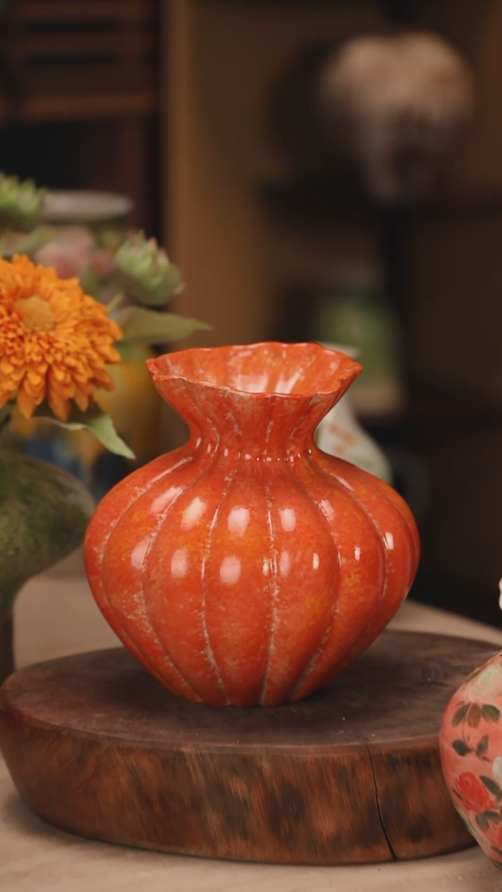 【闪购商品】陶瓷景德镇设计师手作花器摆件侘寂风