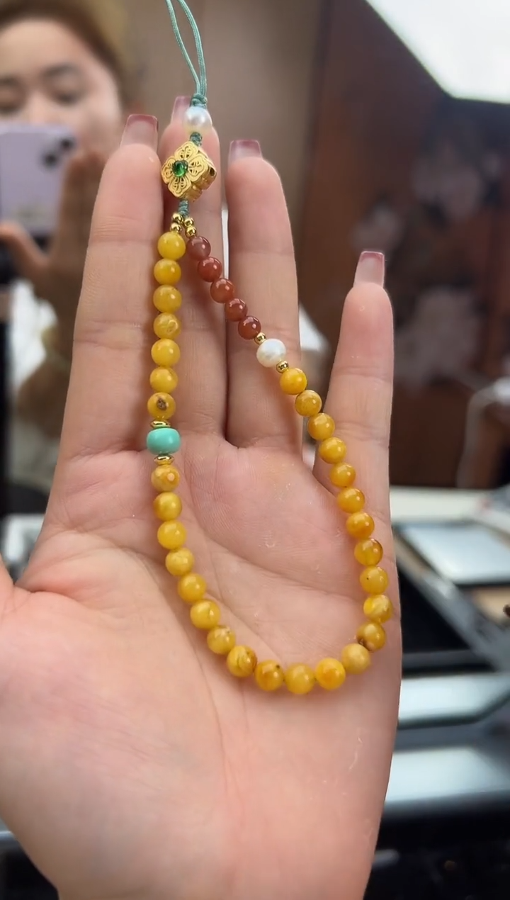 【闪购商品】琥珀裸石未镶嵌蜜蜡手串
