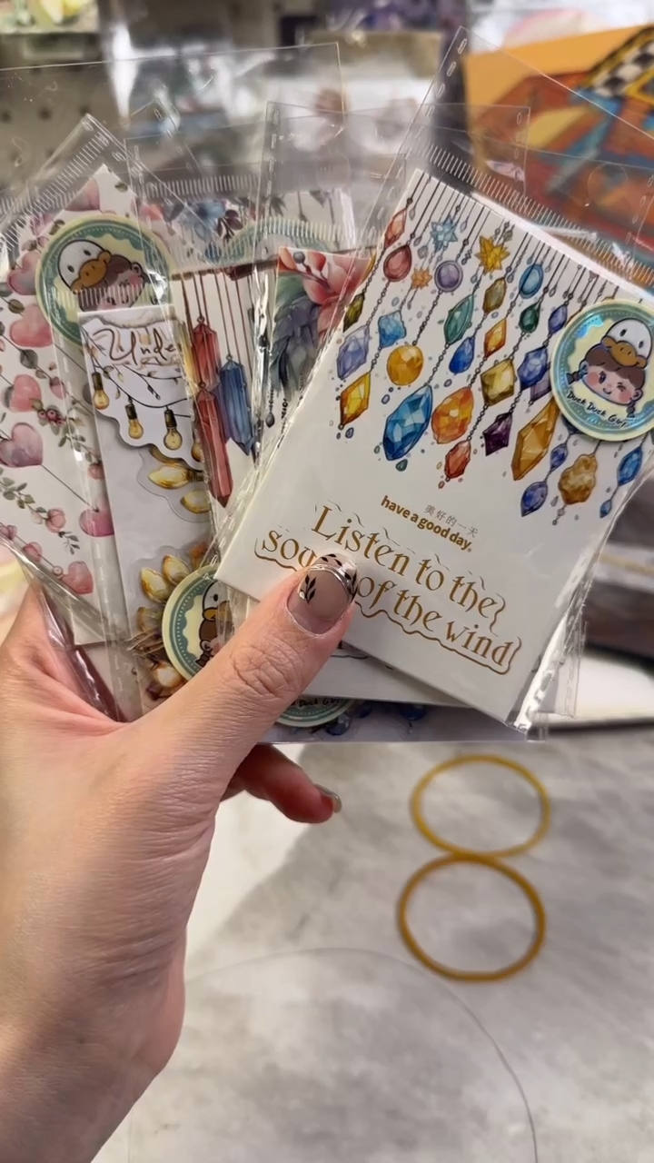 1-6 浪漫诉语贴纸 随机6款