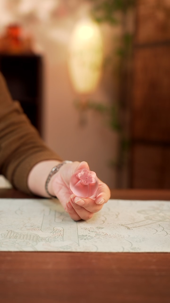 【闪购商品】21号桃花晶石摆件粉色