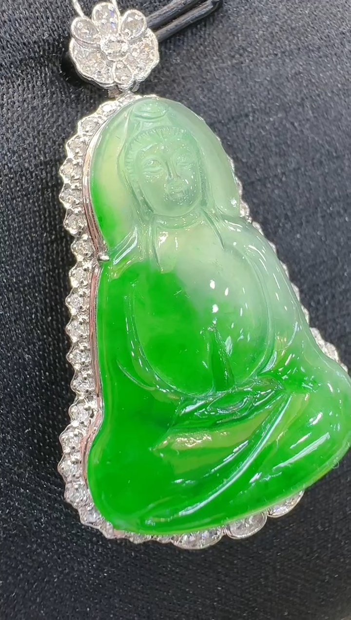 【闪购商品】翡翠吊坠(不含链)18K金镶嵌多样性团购发一件