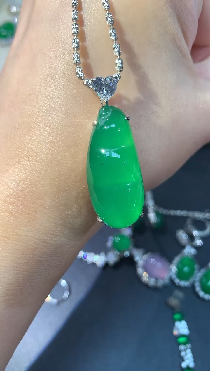 玛瑙/玉髓吊坠（不含链）银S925镶嵌 A37 |  多样性发其一 |499