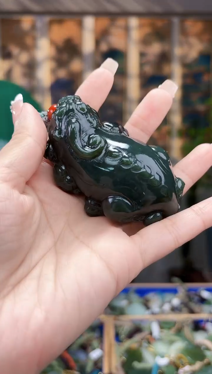 和田玉未镶嵌挂件蓝**鸥拍一发一