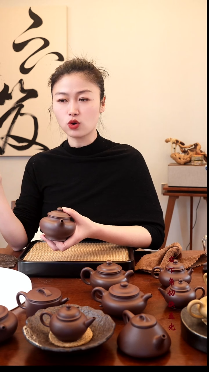 茶壶紫砂高**景仿古200CC