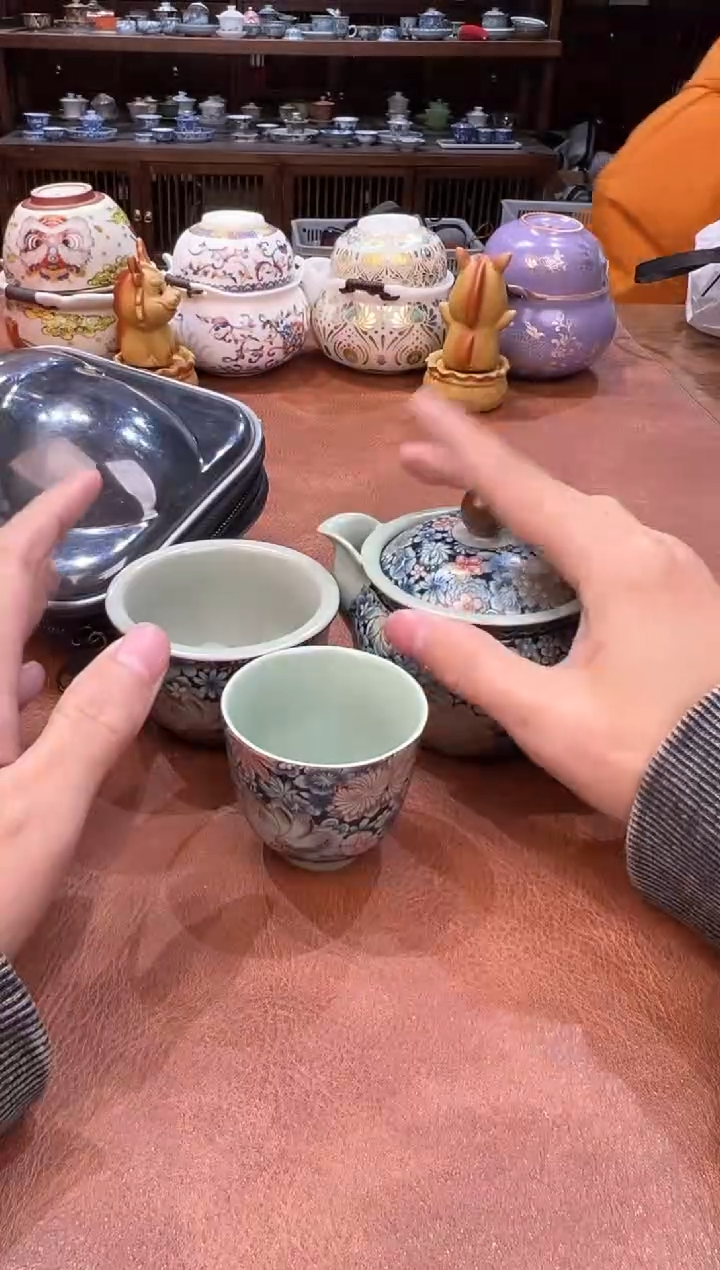 真的很便宜会开片的旅行茶具