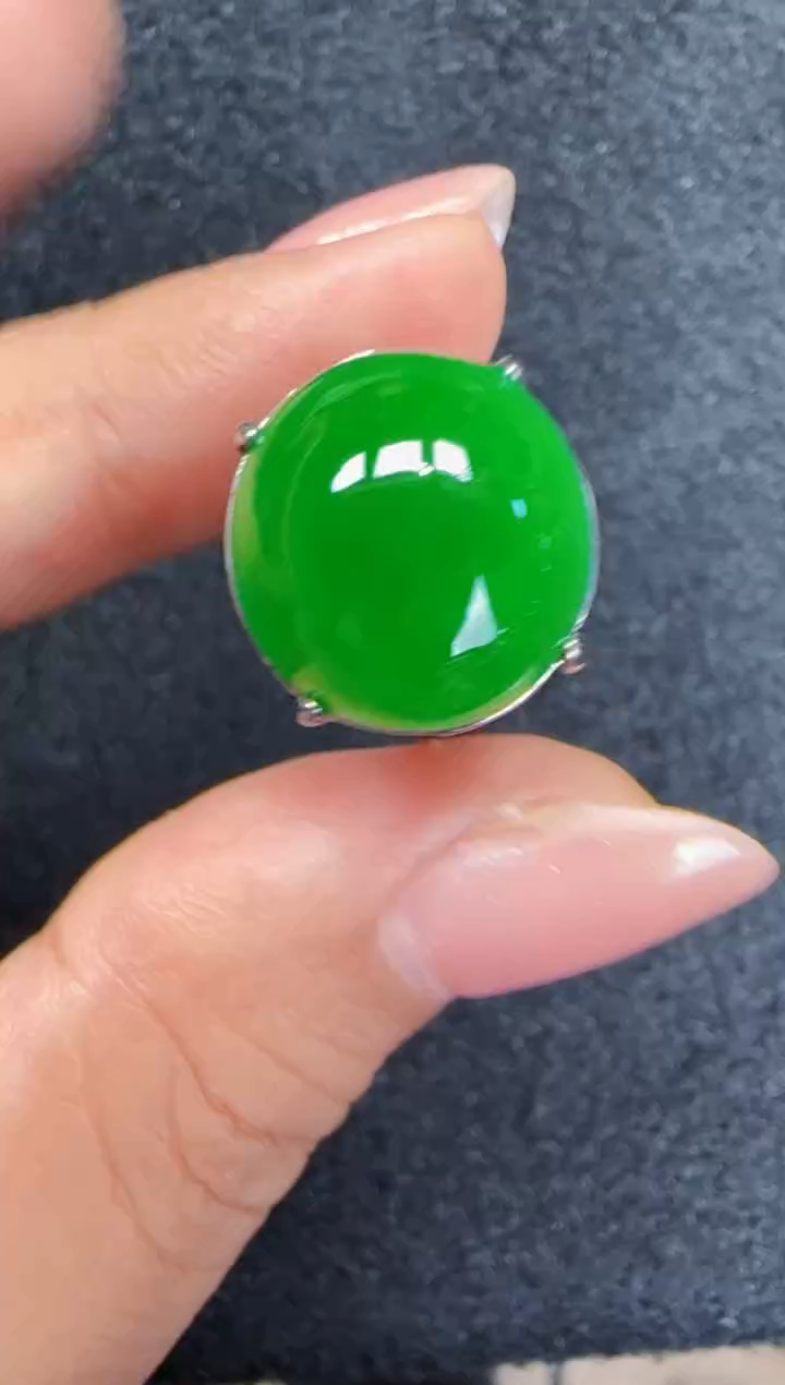 未镶嵌定制翡翠翡翠戒指39