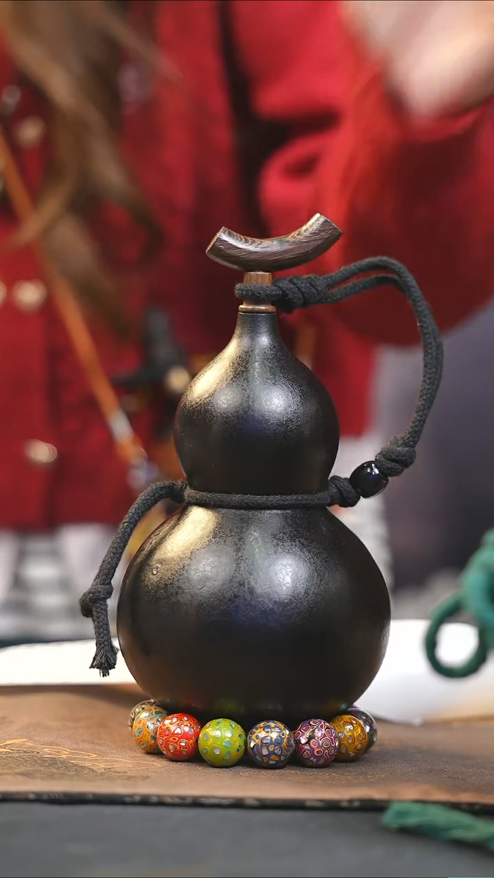 【闪购商品】WB126大漆酒葫芦不包手串及旋转底座