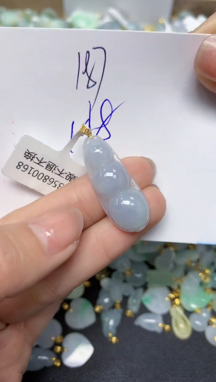 【闪购商品】翡翠颈饰18K金镶嵌 天然翡翠A货