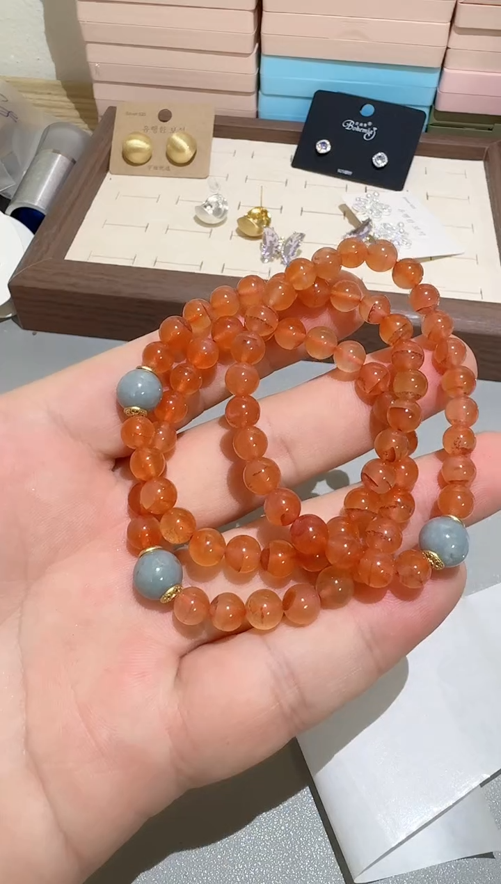 手链未镶嵌南红玛瑙B204