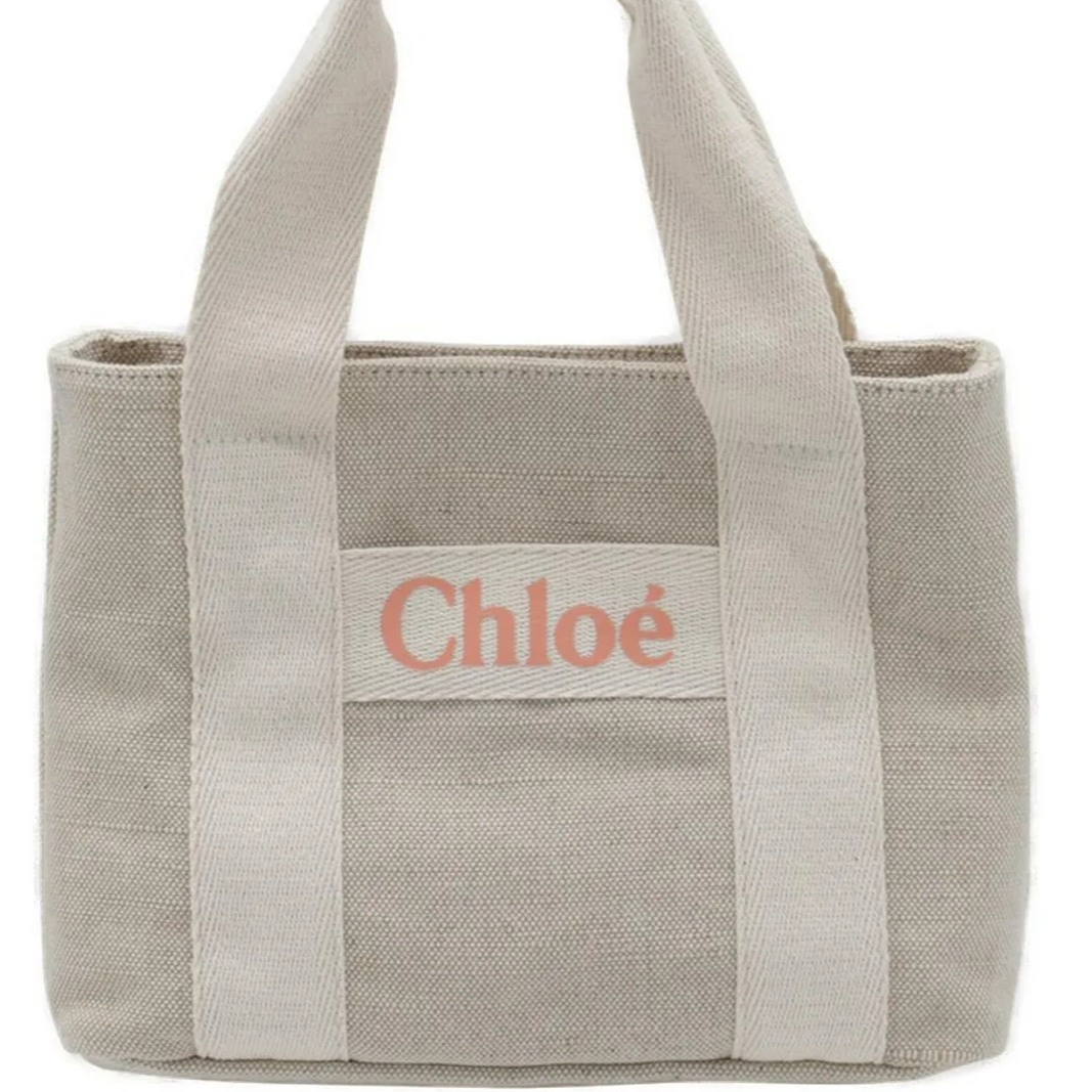 Chloe 双色徽标刺绣单肩包