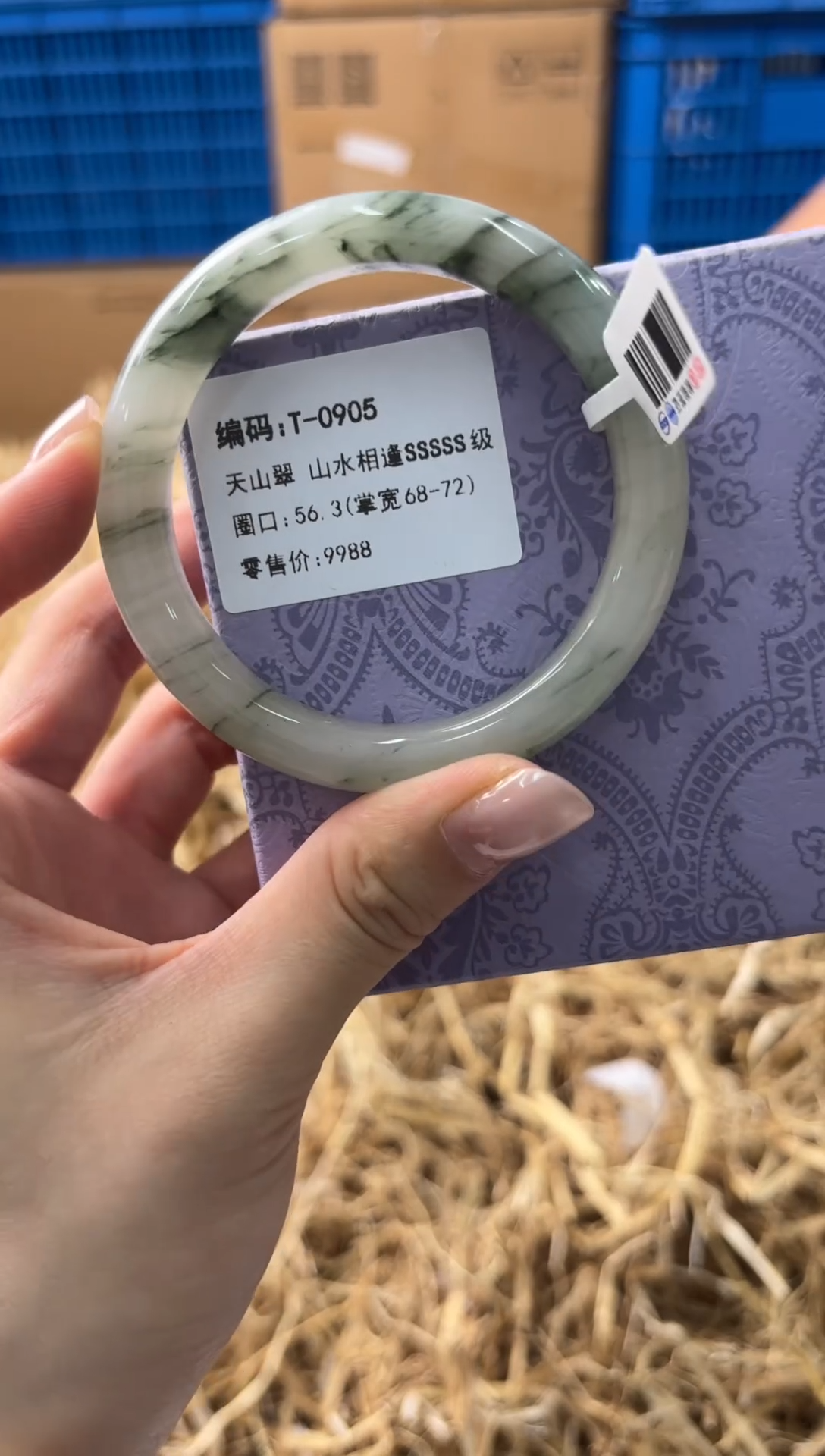 未镶嵌手镯石英质玉T0905