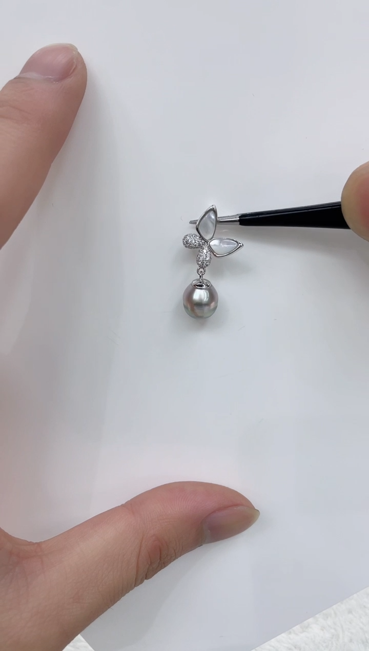 【闪购商品】海水珍珠颈饰银S925镶嵌海水珍珠吊坠