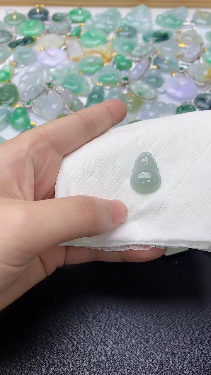 颈饰未镶嵌翡翠天然缅甸翡翠A货百元以上9元证书费自理