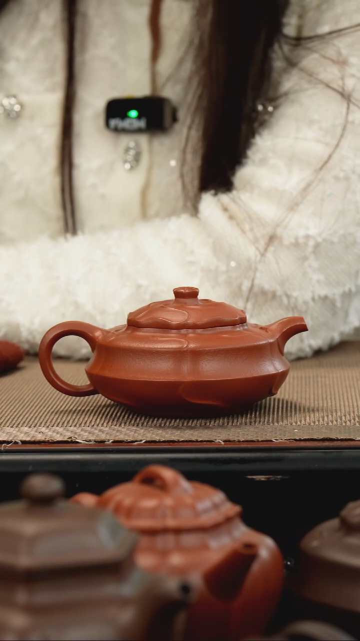 【闪购商品】紫砂茶壶生砂朱泥风隐居士170