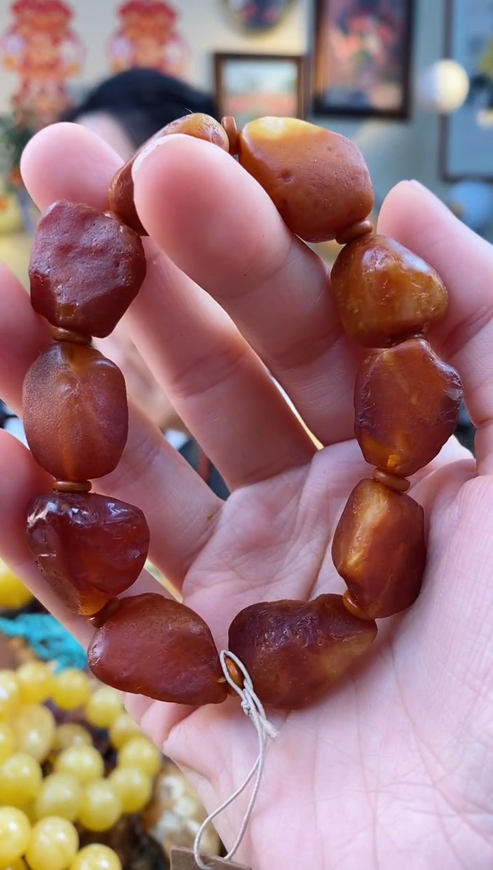 【闪购商品】琥珀手串未镶嵌手串