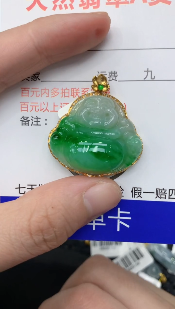 【闪购商品】翡翠颈饰18K金镶嵌111111111111
