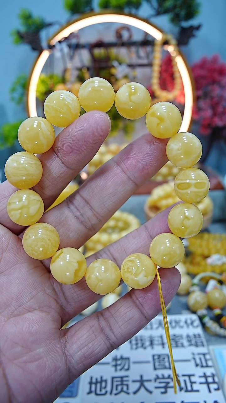 【闪购商品】蜜蜡手链未镶嵌14******