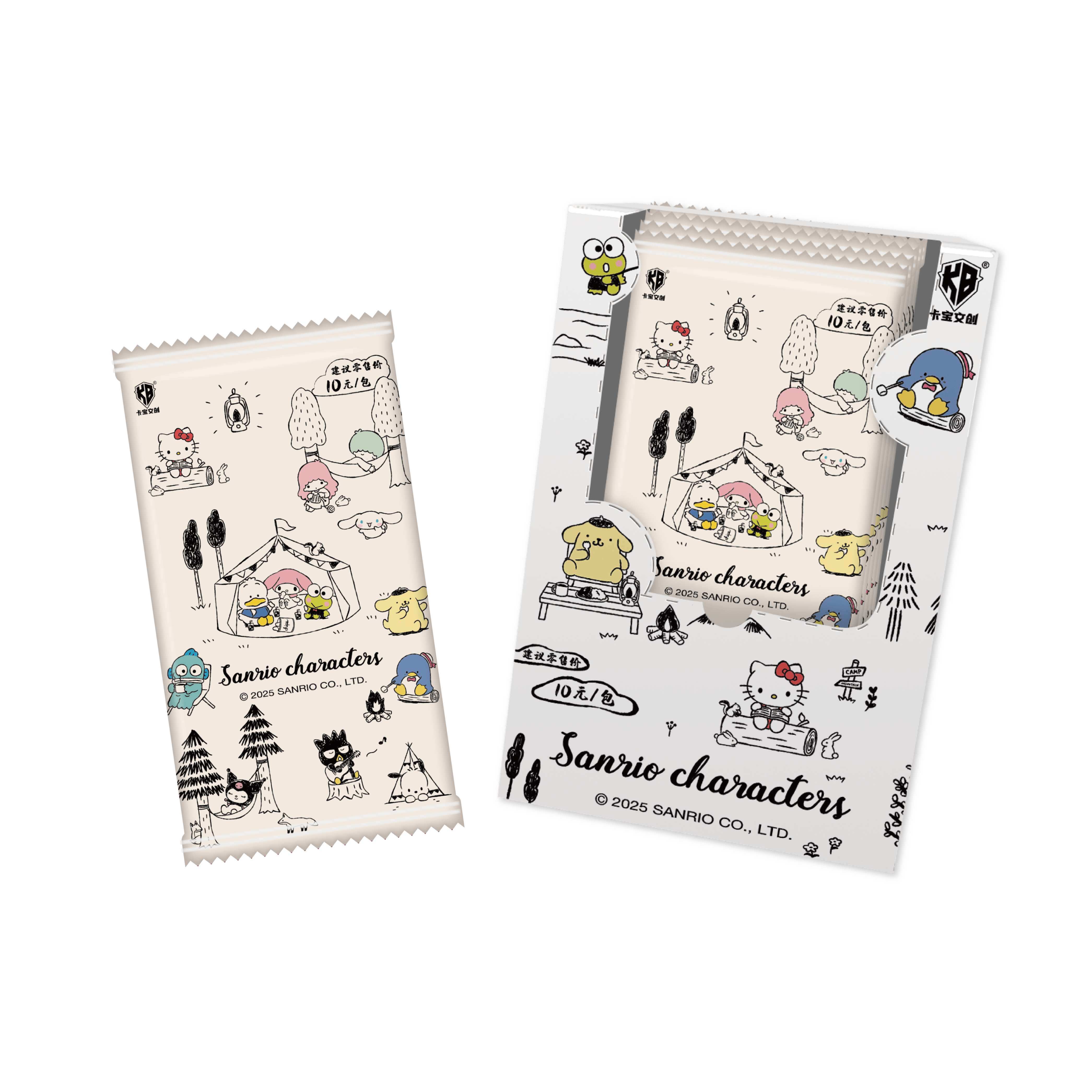 卡宝文创【新人浮浮】三丽鸥家族-珍藏版-2v10元收藏卡牌