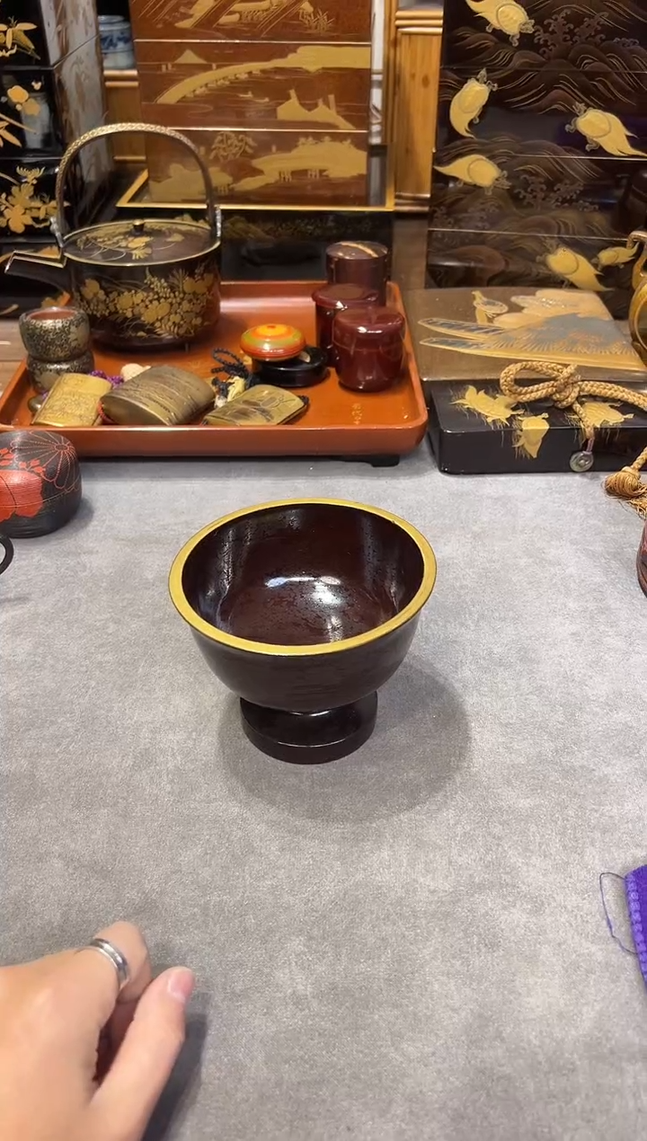 杯洗 大漆漆器大漆漆器